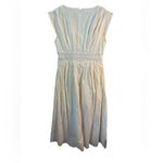 Anna Cate Dress Womens L Ivory Adele Cut Out Embroidery Boho Aztec Wedding White Size L Photo 2