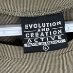 Evolution and creation  Khaki Elephant Graphic Muscle Tee Photo 2