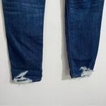 American Eagle  Vintage Hi-Rise jeans, distressed medium dark wash, size 4 Photo 4