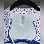 Kyodan  Sleeveless Golf‎ Top Geometric Pattern Quarter-Zip Athletic Tank Photo 3