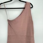 Leith Womens Taupe One-Shoulder Cut-Out Knee-Length Bodycon Bandage Dress Large Photo 5