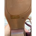 Lucky Brand Purple Leather Woven Ankle Strap Block Heel Sandals Size 9.5M Photo 6