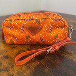 Prada  Tessuto Nylon Wristlet Pouch Bag Orange Sombreros Cactus Colorful Festive Photo 0