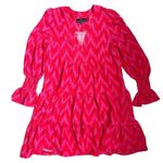 Tuckernuck Pomander Place Hot Pink Ikat Kenzo Dress Women’s Size XS Tiered Photo 7
