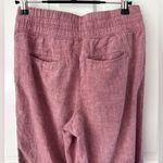 Athleta Cabo 100% Linen Wide Leg Pants Tawny Rose Pink Size 2 Photo 5