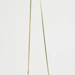 ZARA clutch box bag purse golden on chain Photo 3