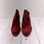Free People  Loveland Suede Ankle Boots in Red Size 37 Photo 4