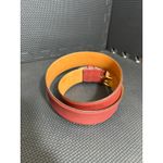 Coach  VINTAGE CLASSIC RED BERRY LEATHER WOMEN'S BELT BRASS‎ BUCKLE 8500 Medium Photo 1