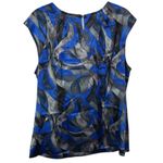 Mary Kay by Twin‎ Hill Women's Blue Gray Abstract Print Sleeveless Blouse L Size L Photo 2