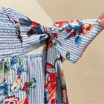 Soprano  Bird Floral Off Shoulder Striped Dress Size XS Photo 10