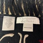 Christopher & Banks Cat Winter Scarf w/ Fringe Y2K 76” by 7.75” Cotton Blend Photo 12