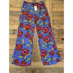NWT! Sfera Collection Fluid Wide Leg Purple Floral Pants, Sz: L (b41) Size L Photo 4