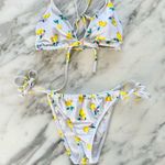 Wild Fable NWOT • Lemon Print Bikini Set • Sz S Photo 2