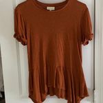 belle du jour Burnt Orange Flowy T-shirt  Photo 0