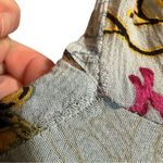 Natural Life Blue Floral Rayon Sleeveless Jumpsuit Romper size small Photo 5