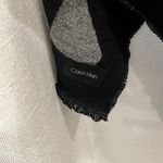 Calvin Klein NWT Cape Poncho Shawl Women's One Size Black Gray Colorblock Photo 11