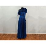 Mac Duggal  49902 Cobalt Blue Pleated Charmeuse One-Shoulder Evening Gown Sz 6 Photo 1