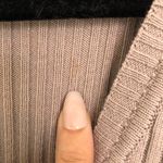 Brandy Melville Tan Ribbed Long Sleeve Sweater OS Photo 6