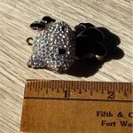 Sparkling Crystal Cat Charm Rhinestone Enamel Kitten Pendant Jewelry Making Silver Photo 3