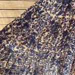 Free People Kikas Blue And White Floral Tie Shoulder Maxi Dress Size Medium Photo 6