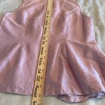 Hillard & Hanson  Lavender Silk Sleeveless Top Blouse Womens S Button Down purple Photo 4