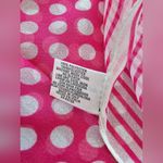 Accessory Street Pink Polka Dot Striped Sheer Long Neck Scarf Photo 3
