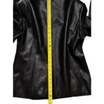 Valerie Stevens  Black Lamb Leather Womens Jacket Size Medium Edgy Quiet‎ Luxury Photo 5
