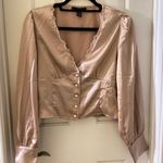 Forever 21 Satin Puff Sleeve Blouse Photo 1