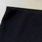 Loft NWT  navy Blue Black Stretchy Mini Skirt Photo 3