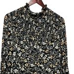 Avenue Whimsigoth Babydoll Dress 22/24 Black Floral Smocked Ruffle Neck Romantic Photo 1