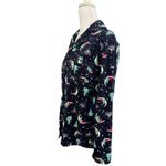 Croft & Barrow Pajama Set Size Small Navy Blue Holiday Velour Women’s Faux Fur Photo 3