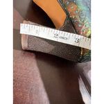 Koko Italian Tango Shoe Snake & Metallic Lace Up Heels Shoes Size 39 Brown Photo 4