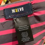 Maeve Anthropologie  Striped Black Red Crossover Puffer Scarf OS NEW Photo 4