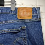 Levi Strauss 501 Original Fit Button Fly Dark Wash Denim Jeans Plus Sz 22W x 25 Blue Photo 3