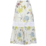 See By Chloe SEE BY CHLOÉ Lace Trimmed Flora Voile Midi Skirt Size‎ 2 NWT $405 Photo 2