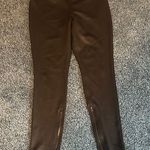 Free People  Black Large stretchy Faux Leather Leggings nwot Photo 0