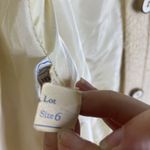 Vintage Unbranded Cream Wool Overcoat Jacket Coat Size 6 Photo 11