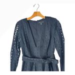 Stylestalker  Romper‎ Women Medium Black Venice Eyelet Plunge Neck Tie Waist Goth Photo 5