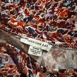 American Eagle  One Shoulder Floral Dress Midi Slit Viscose Made in Italy Photo 2