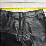 NEW FATE Biker Black FAUX LEATHER Shorts Size MEDIUM Photo 5
