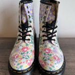 Dr. Martens  1460 Floral Mash Up Backhand Parchment Beige Boots Size 6 #B1136 Photo 5