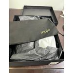 Maje NWT  White Leather Platform Loafers Chunky Sole Gold Detail Women Shoes 39 Photo 11