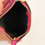 Dune London  Womens Pink Pebbled Leather Wallet Pouch Zipper Key Clip Photo 2