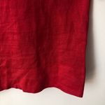 MNG Casual Sportswear Linen Cherry Red Shirt Square Neck Dress Women’s Size M Size L Photo 4