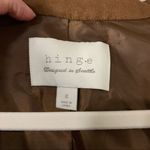 Hinge  Brown Faux Suede Fringe Jacket size small Photo 3