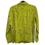 Sag Harbor  Lime Green Button Down Decorative Blouse Photo 2