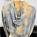 Grey Tie Dye Cropped Jacket & Jogger Set Gray Size M Photo 6