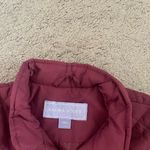 Laura Scott  burgundy puffer vest size large (NWT) Photo 1