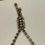 J.Crew Set Of Signed  Brass Tone / Rhinestone Costume Necklace And Brooch Pin Photo 8