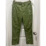 Driftwood Free People x Embroidered Flower Chino Pants Sz S Photo 1